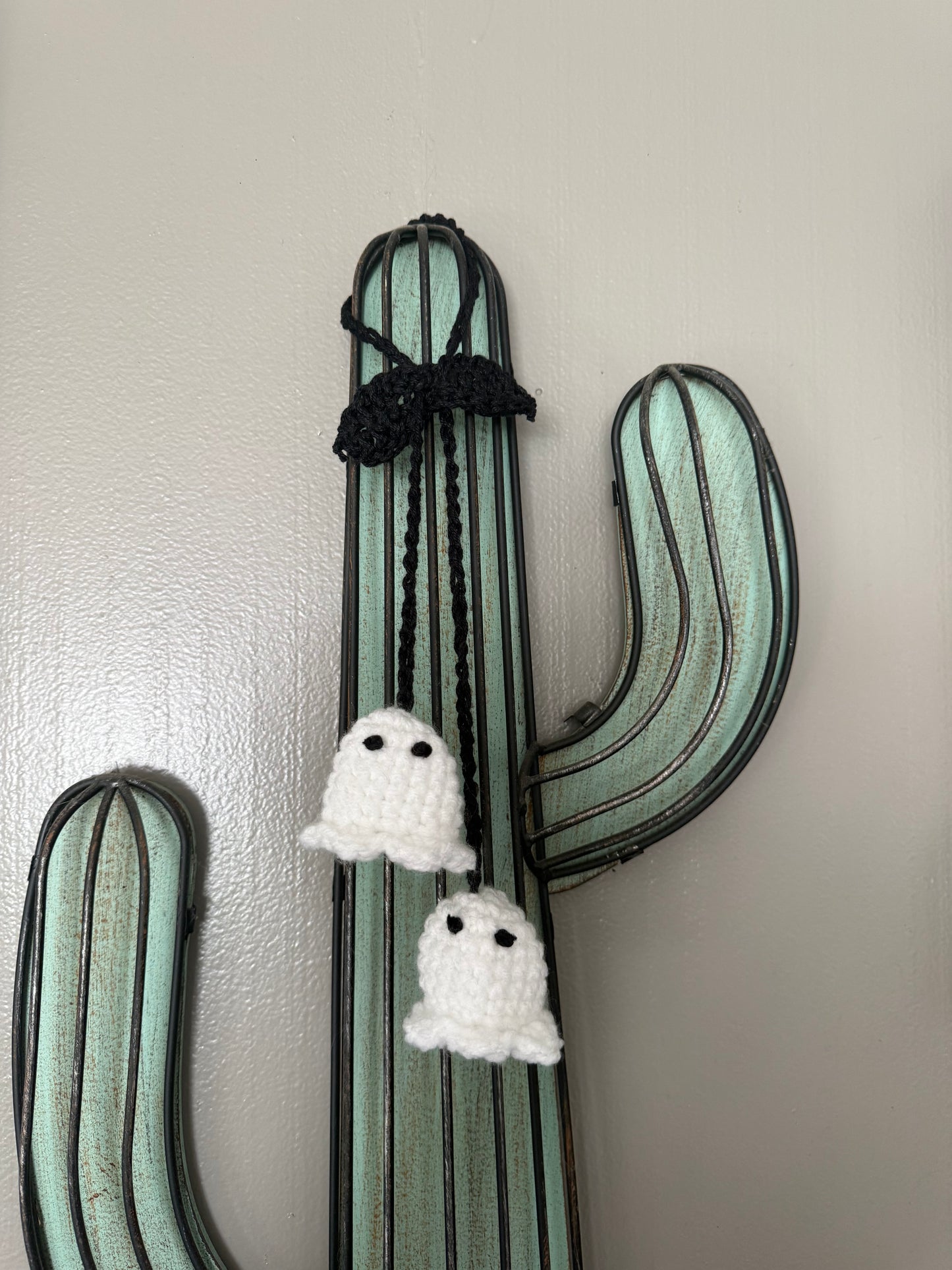 Crocheted Rearview Mirror Ghosties 🧶